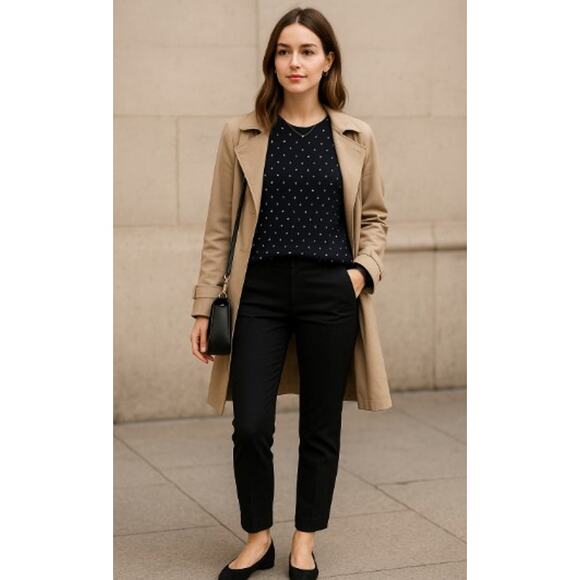 Equipment Femme Women’s Small Silk Sweater Black White Polka Dot - Picture 1 of 5